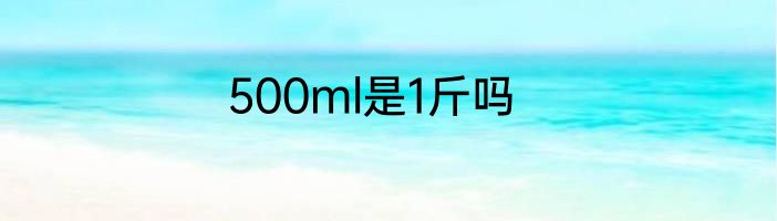 500ml是1斤吗