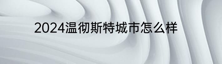 2024温彻斯特城市怎么样