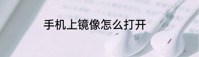 手机上镜像怎么打开