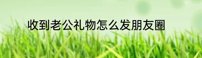 收到老公礼物怎么发朋友圈