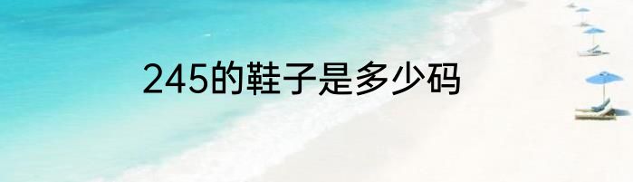 245的鞋子是多少码