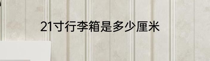 21寸行李箱是多少厘米