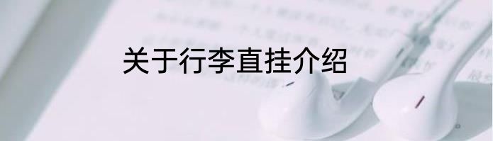 关于行李直挂介绍