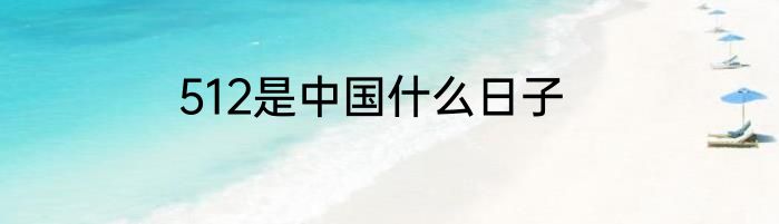 512是中国什么日子