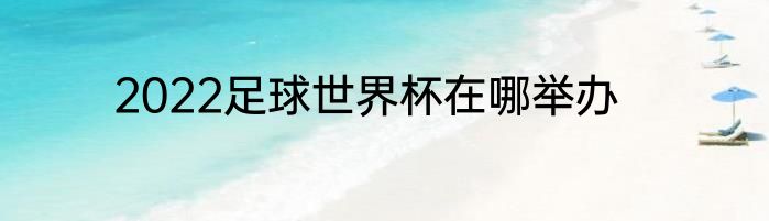 2022足球世界杯在哪举办
