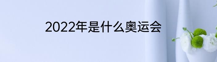 2022年是什么奥运会