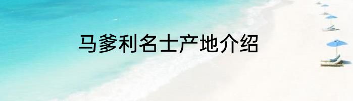 马爹利名士产地介绍