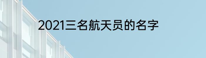 2021三名航天员的名字
