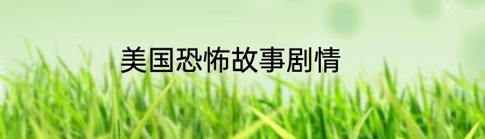 美国恐怖故事剧情