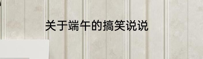 关于端午的搞笑说说