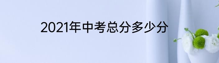 2021年中考总分多少分