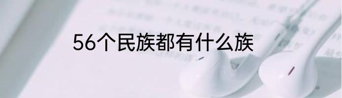 56个民族都有什么族