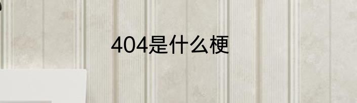 404是什么梗