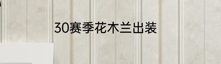 30赛季花木兰出装