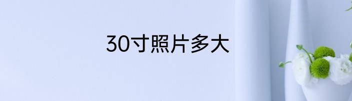 30寸照片多大