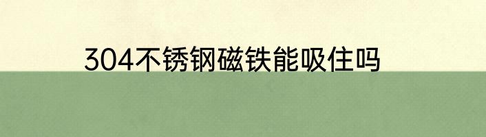 304不锈钢磁铁能吸住吗