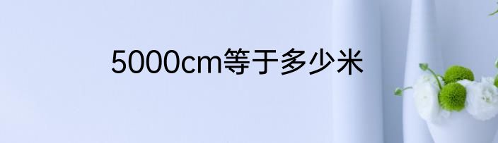 5000cm等于多少米