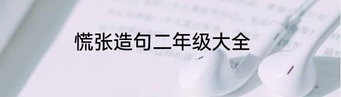 慌张造句二年级大全