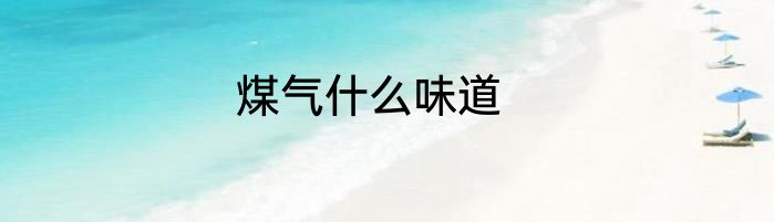 煤气什么味道