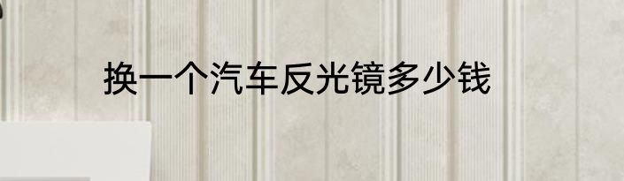 换一个汽车反光镜多少钱