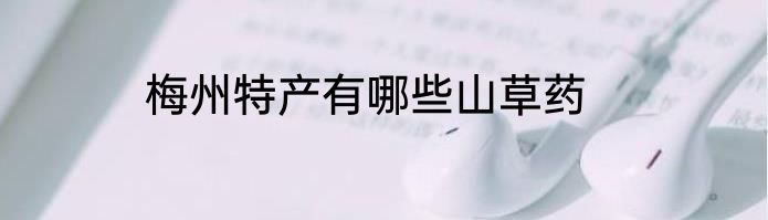 梅州特产有哪些山草药