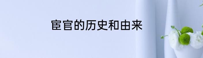 宦官的历史和由来