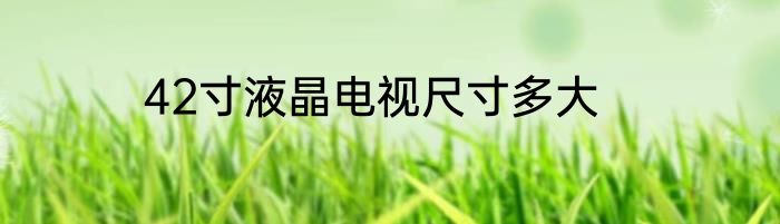 42寸液晶电视尺寸多大