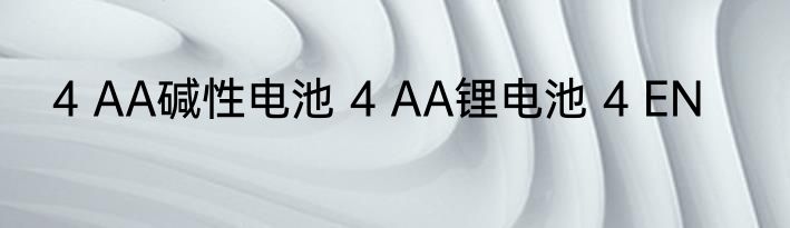 4 AA碱性电池 4 AA锂电池 4 EN