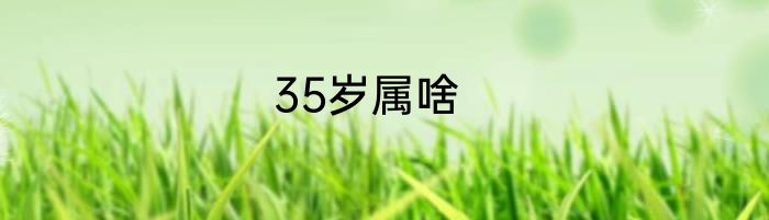 35岁属啥