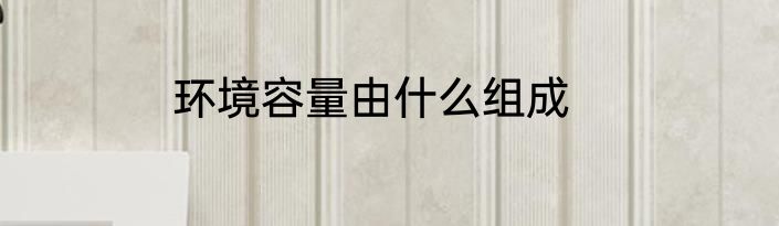 环境容量由什么组成