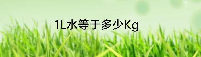 1L水等于多少Kg