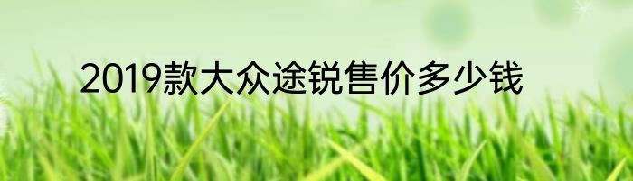 2019款大众途锐售价多少钱