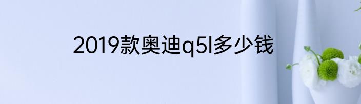 2019款奥迪q5l多少钱