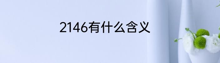 2146有什么含义