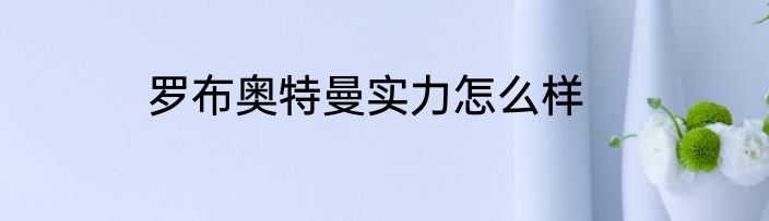 罗布奥特曼实力怎么样