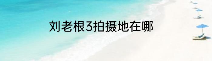 刘老根3拍摄地在哪