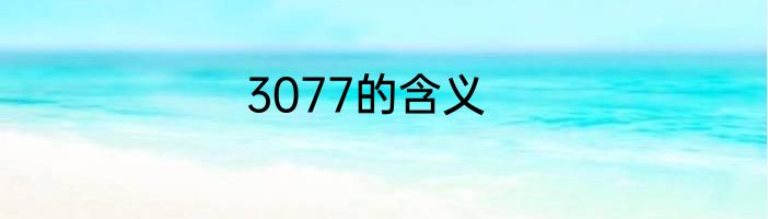 3077的含义