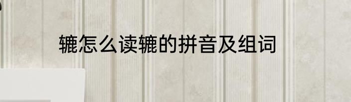 辘怎么读辘的拼音及组词