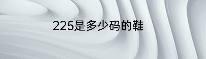 225是多少码的鞋