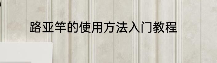 路亚竿的使用方法入门教程