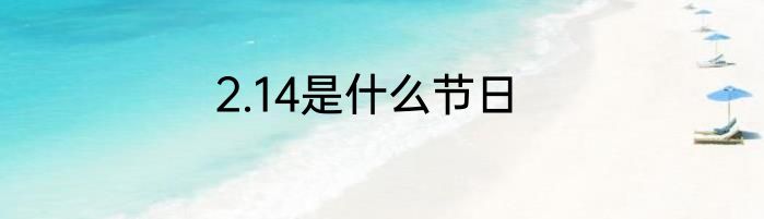 2.14是什么节日