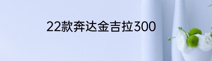 22款奔达金吉拉300
