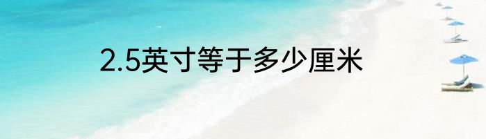 2.5英寸等于多少厘米