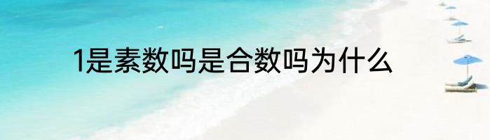 1是素数吗是合数吗为什么