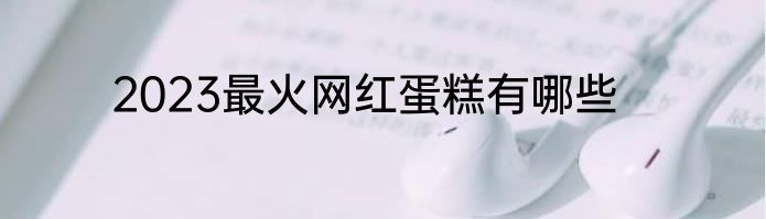 2023最火网红蛋糕有哪些