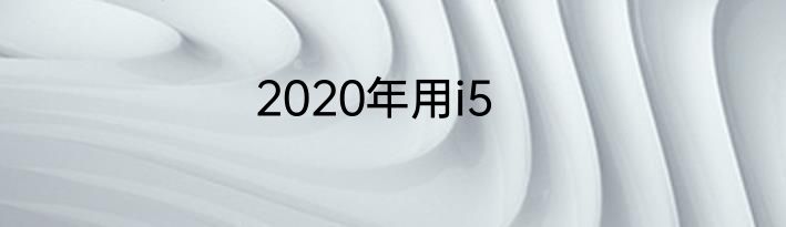 2020年用i5