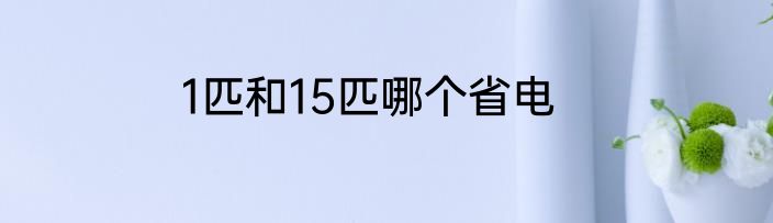 1匹和15匹哪个省电