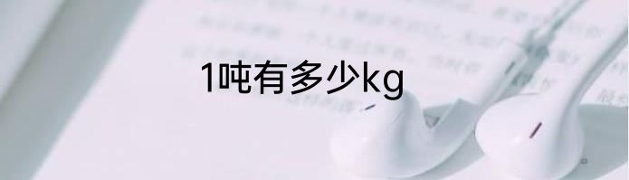1吨有多少kg