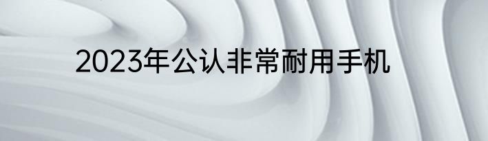 2023年公认非常耐用手机