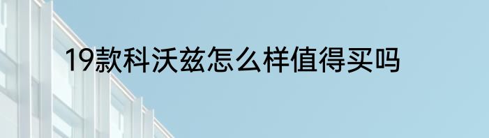 19款科沃兹怎么样值得买吗